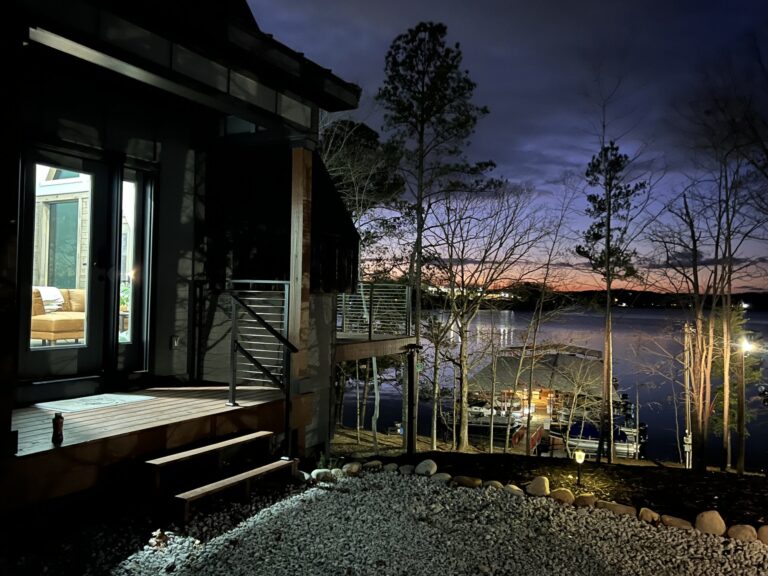 The deck at dusk